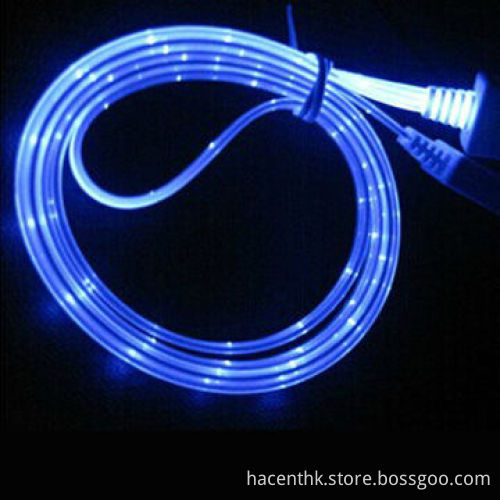 Cold LED Light Charging and Data Transmission USB Cable for iPhone 5